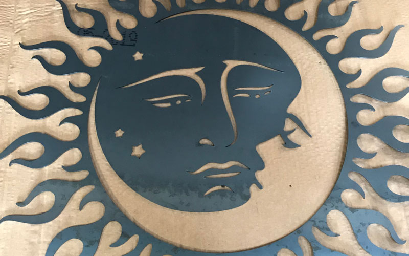 Laser Cut Sun